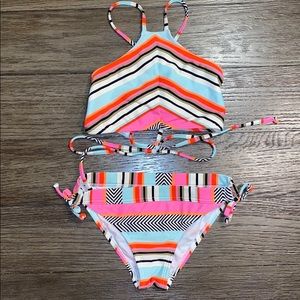 Billabong Girls Striped Two Piece